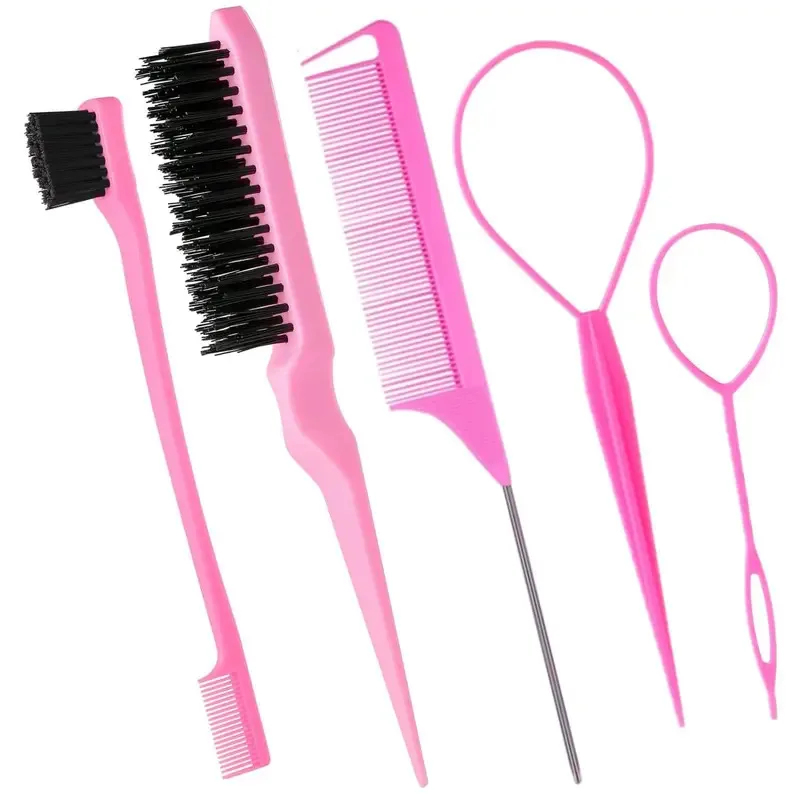 Group Head Brush - 5Pcs Hairdressing Comb Set, Pointed Tail