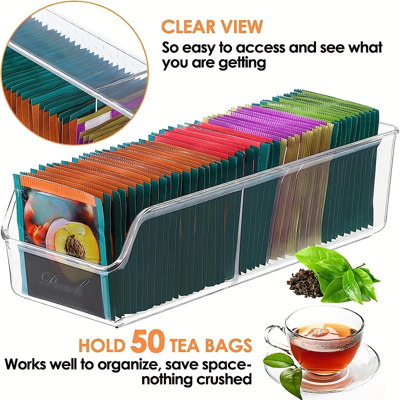 1pc Clear Tea Bag Organizer Bo - đánh giá và giá Coffee Equipment Organizer