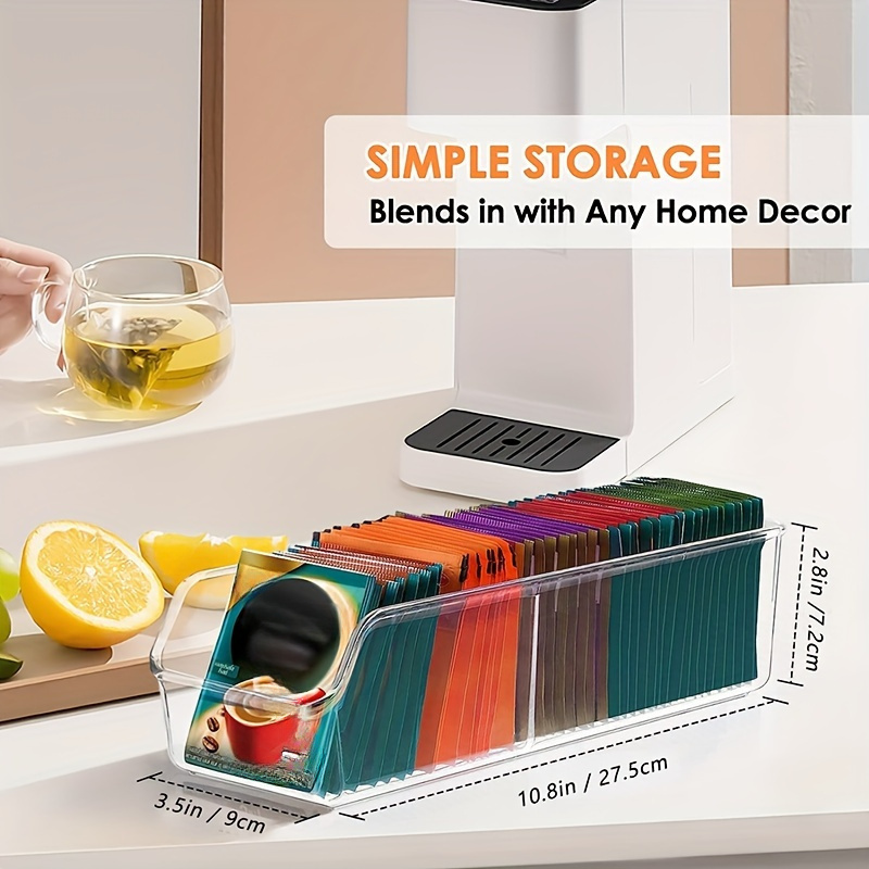 1pc Clear Tea Bag Organizer Bo - đánh giá và giá Coffee Equipment Organizer