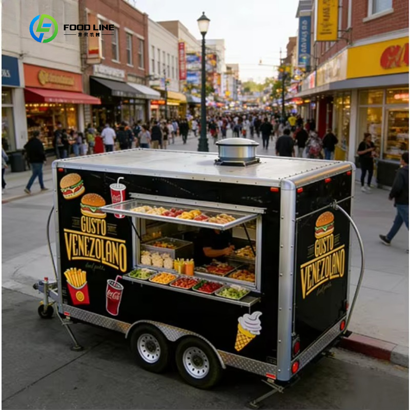 Square-shaped Restaurant Equip - đánh giá và giá Mobile Coffee Van Equipment