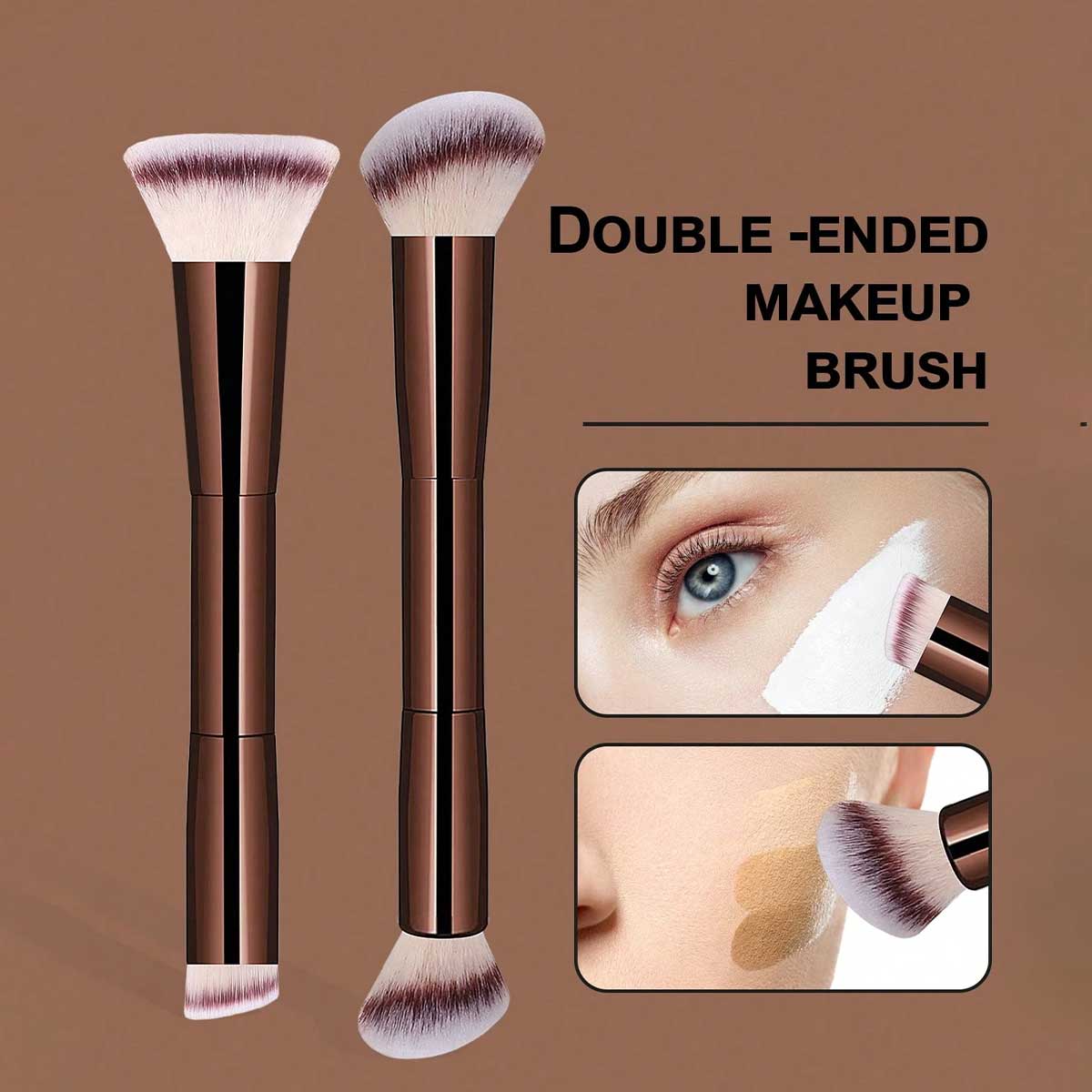 Portable Travel Dual Head Make - đánh giá và giá Group Head Brush