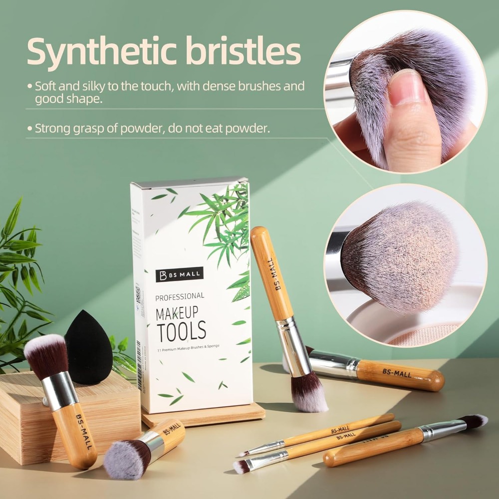 BS-MALL Makeup Brush Set 11Pcs - đánh giá và giá Group Head Brush