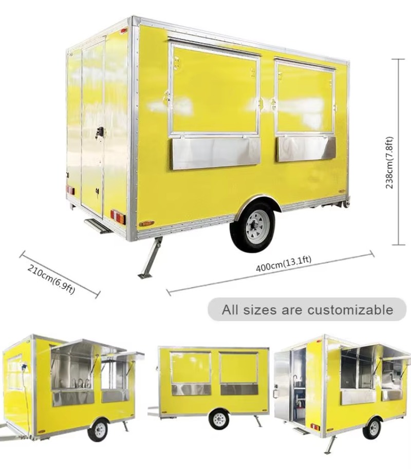 CE Certificate Fully Equipped  - đánh giá và giá Mobile Coffee Van Equipment