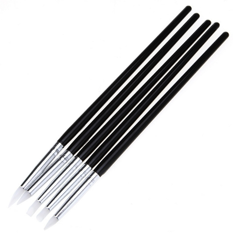 5Pcs Professional Silicone Nai - đánh giá và giá Group Head Brush