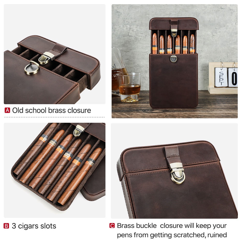 Luxury Genuine Leather Portabl - đánh giá và giá Coffee Equipment Travel Bag