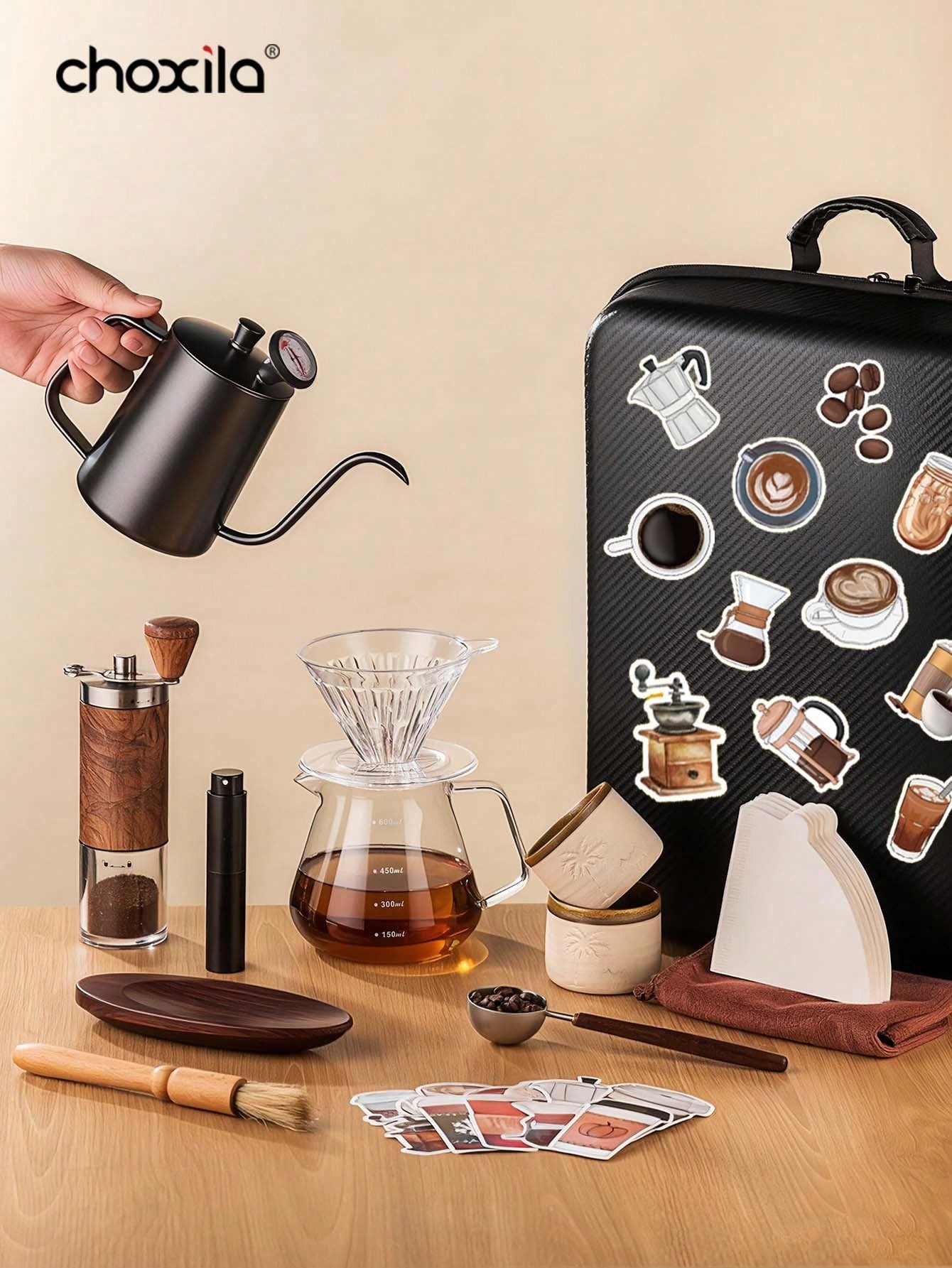 4/9/12/15pcs Suitcase Set, Por - đánh giá và giá Coffee Equipment Travel Bag