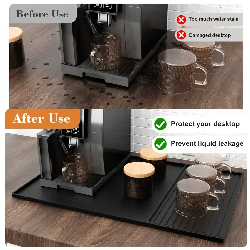 2-in-1 Silicone Coffee Bar Mat - đánh giá và giá Coffee Equipment Organizer
