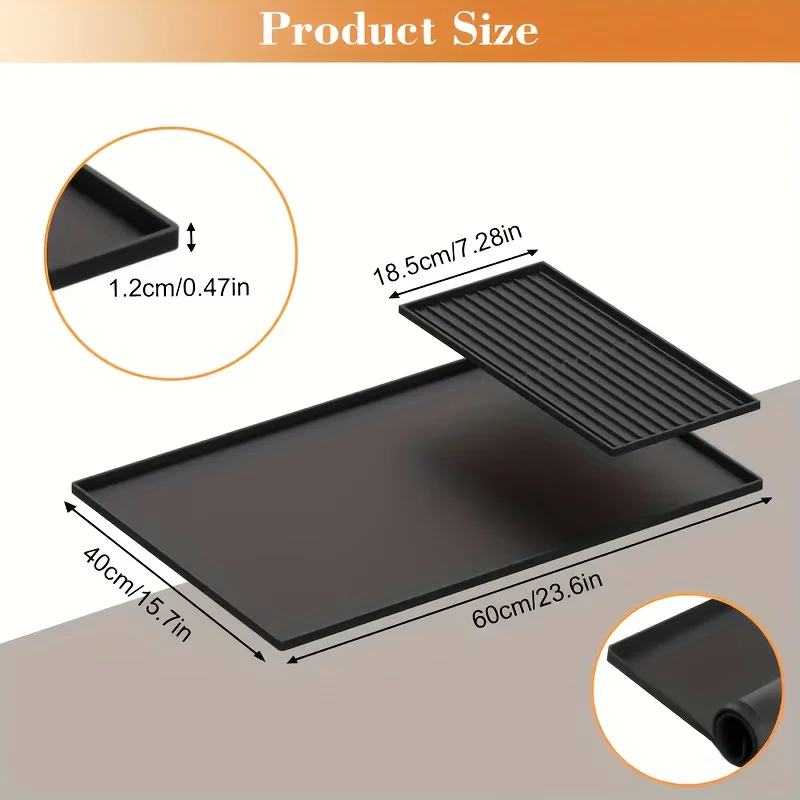 2-in-1 Silicone Coffee Bar Mat - đánh giá và giá Coffee Equipment Organizer