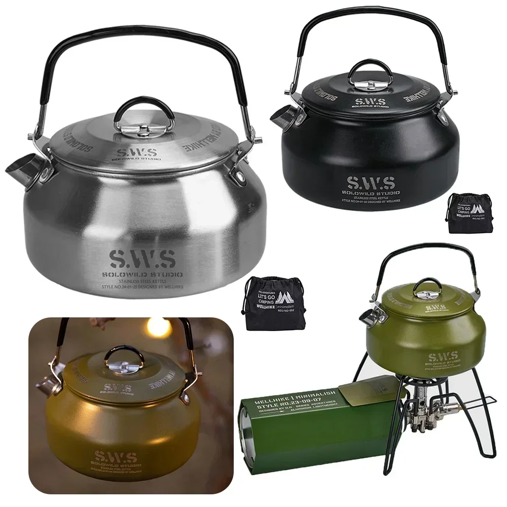 Stainless Steel Kettle 0.8L Po - đánh giá và giá Coffee Equipment Travel Bag
