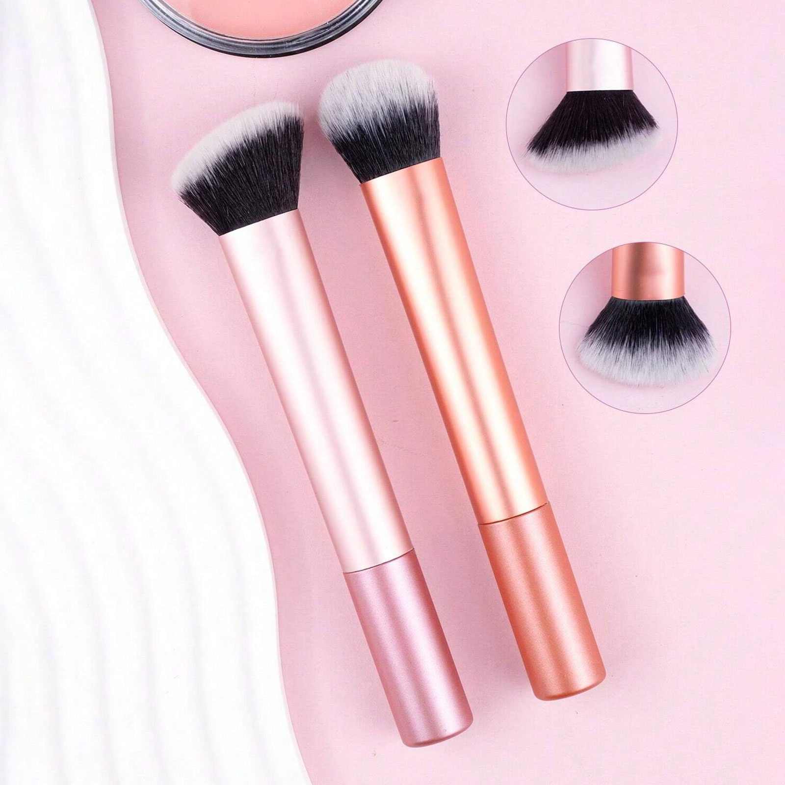 2pcs Blush Brush & Contour Bru - đánh giá và giá Group Head Brush