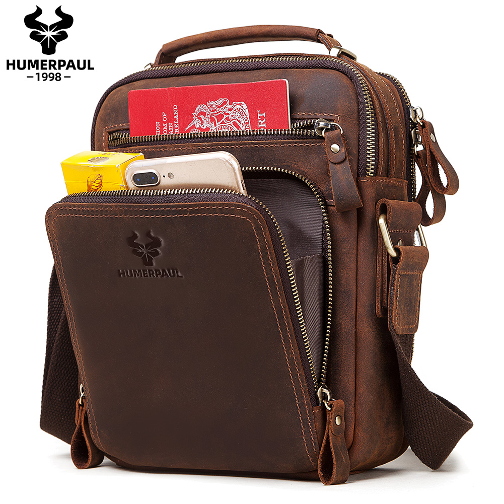 HUMERPAUL Genuine Leather Men' - đánh giá và giá Coffee Equipment Travel Bag