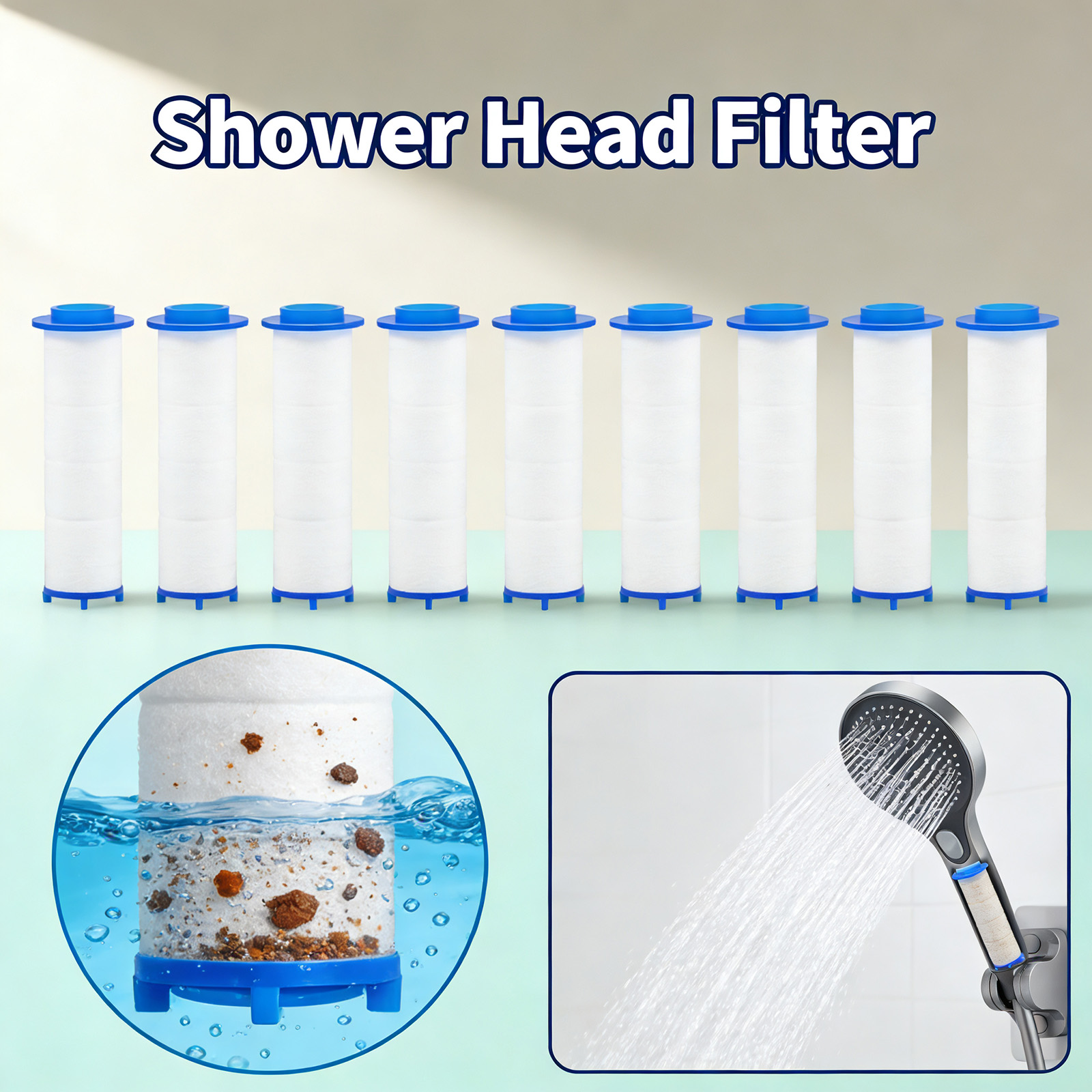 20Pcs Replacement Shower Filte - đánh giá và giá Water Filter Cartridge