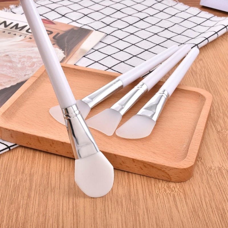 4Pcs/set White Makeup Silicone - đánh giá và giá Group Head Brush